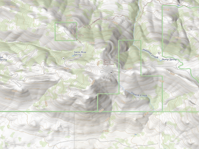 USGS topographic map of Santa Rosa Yellow Post 5