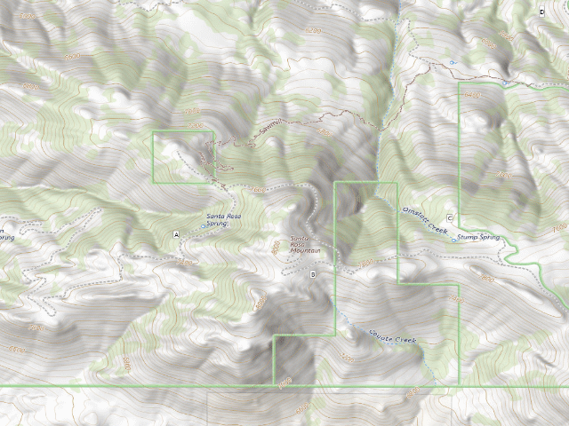 USGS topographic map of Santa Rosa Yellow Post 9