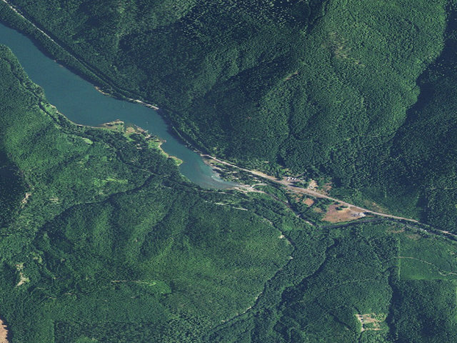 Aerial image of Santiam Flats