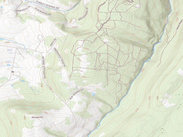 USGS topographic map of Savage River State Forest Margraff Plantation campsite 175-176