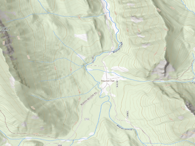 USGS topographic map of Saw Mill Flats -05