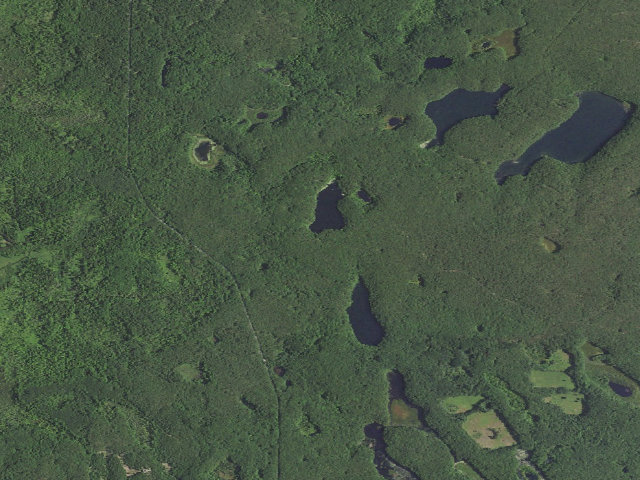Aerial image of Sawkaw Lake Campsites