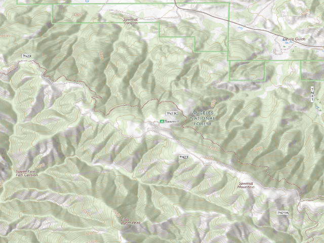 USGS topographic map of Sawmill