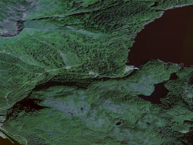 Aerial image of Sawmill Creek Campground