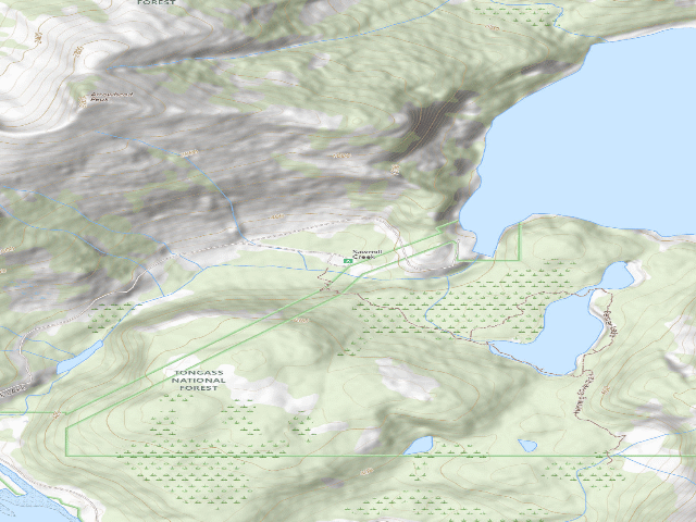 USGS topographic map of Sawmill Creek Campground