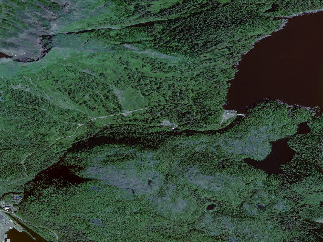 Aerial image of Sawmill Creek Group Campground