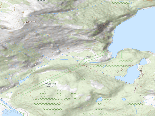 USGS topographic map of Sawmill Creek Group Campground