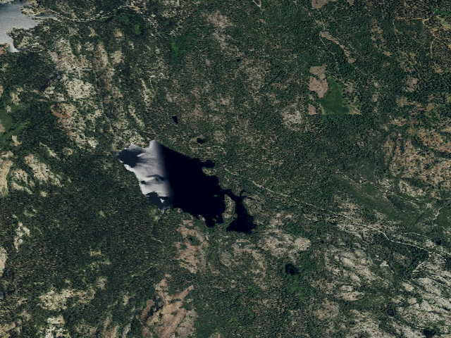 Aerial image of Sawmill Lake