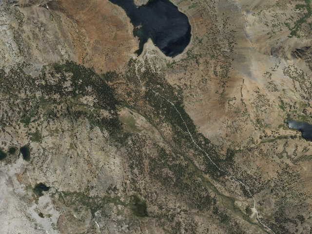 Aerial image of Sawmill Walk-in Campground