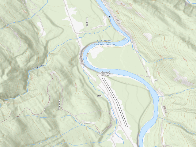USGS topographic map of Sb Airstrip N Rd 11504