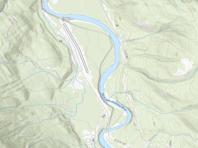 USGS topographic map of Sb Airstrip S Rd 11505 #3