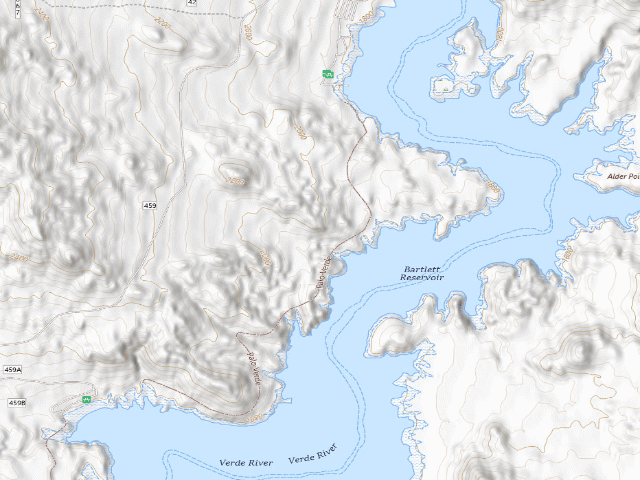 USGS topographic map of SB Cove Dispersed