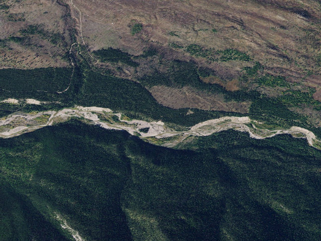 Aerial image of Sb River Overlook