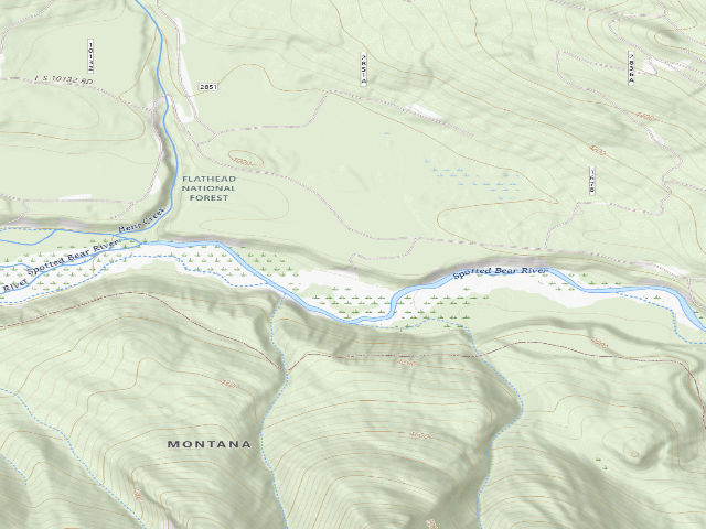 USGS topographic map of Sb River Overlook