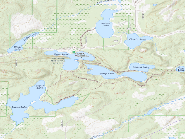 USGS topographic map of Scarp Lake Site #1