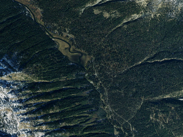 Aerial image of Scatter Creek Camp