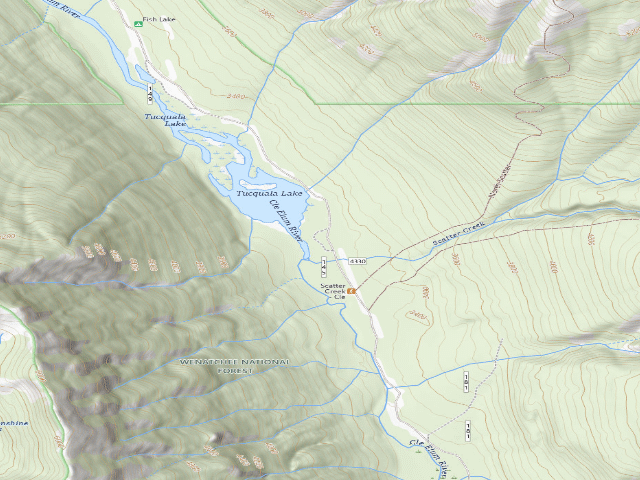 USGS topographic map of Scatter Creek Camp