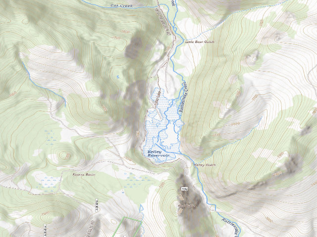 USGS topographic map of Scattered Campfire