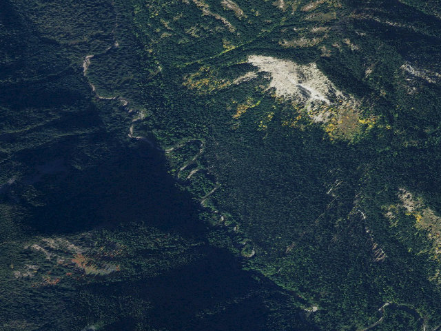 Aerial image of Schaefer Creek