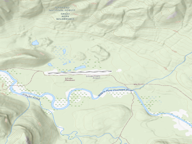 USGS topographic map of Schafer Air