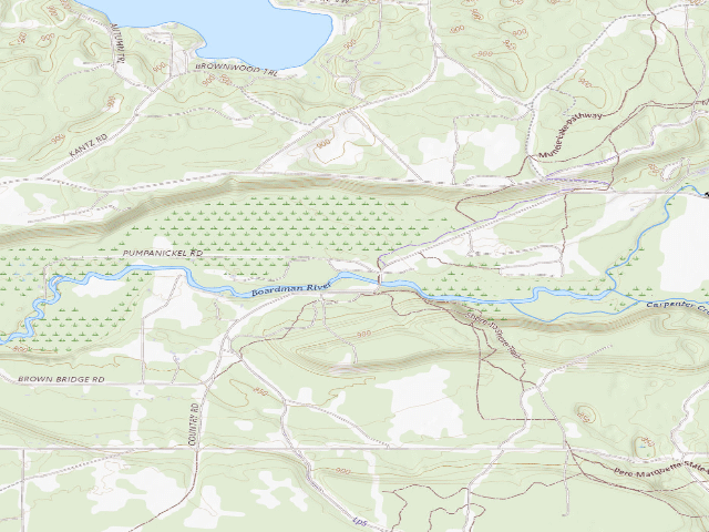USGS topographic map of Scheck's Place State Forest Campground