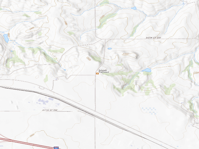 USGS topographic map of Schnell Ranch Recreation Area