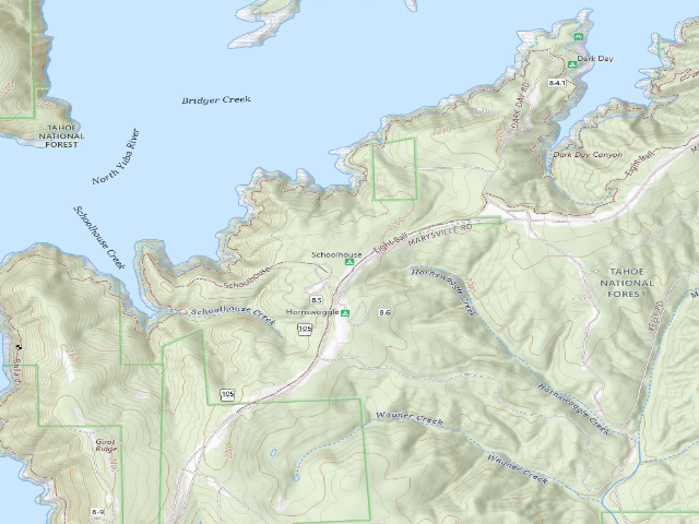 USGS topographic map of Schoolhouse