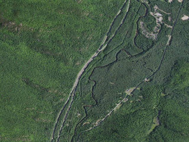 Aerial image of Schroon River Tentsite [DEC #5483] (Hammond Pond Wild Forest)