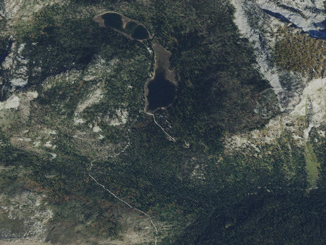 Aerial image of Schumaker Campground