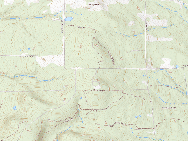 USGS topographic map of Schuyler County