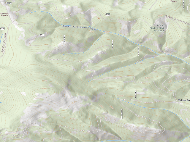 USGS topographic map of Schwartz Creek / Miller