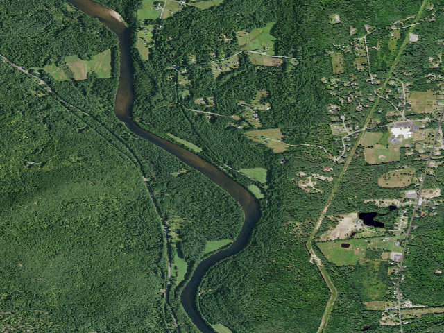 Aerial image of Scofield Flats Campsite 2 (Lake George Wild Forest)