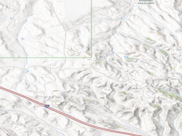 USGS topographic map of Scoria Pit Camping Area