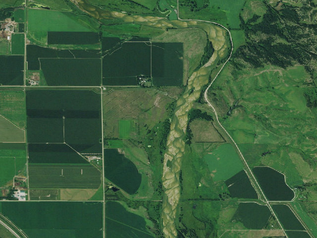 Aerial image of Scotia Canal WMA