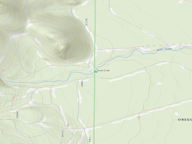 USGS topographic map of Scott Creek