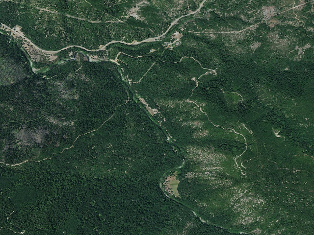 Aerial image of Scott Flat Campground