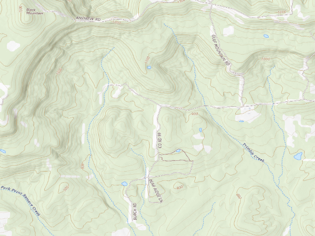 USGS topographic map of Scott Henderson Gulf Mountain Camping Area #1
