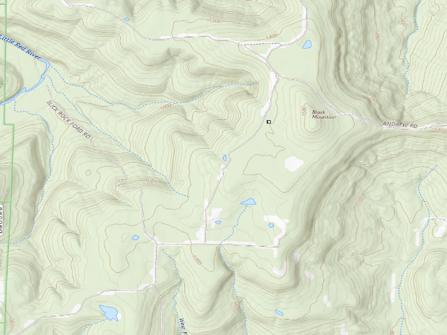 USGS topographic map of Scott Henderson Gulf Mountain Camping Area #4