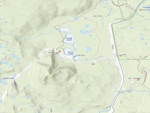 USGS topographic map of Scott Lake