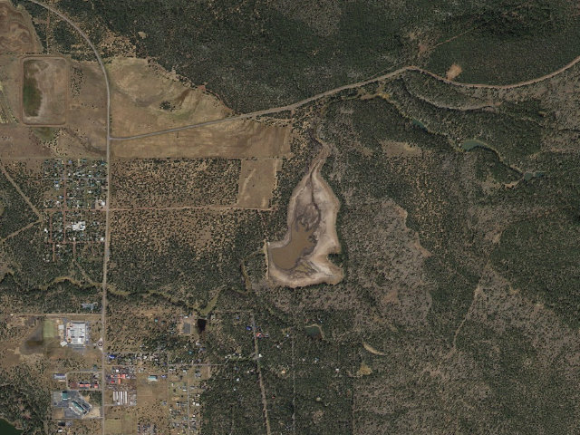 Aerial image of Scott Reservoir Campground