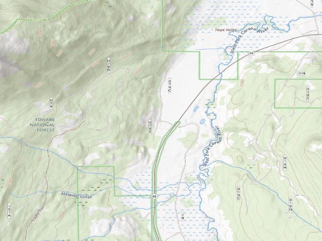 USGS topographic map of Scotts Lake Dispersed Camping