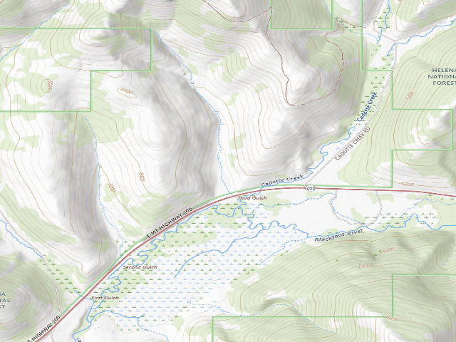 USGS topographic map of Second Gulch-011