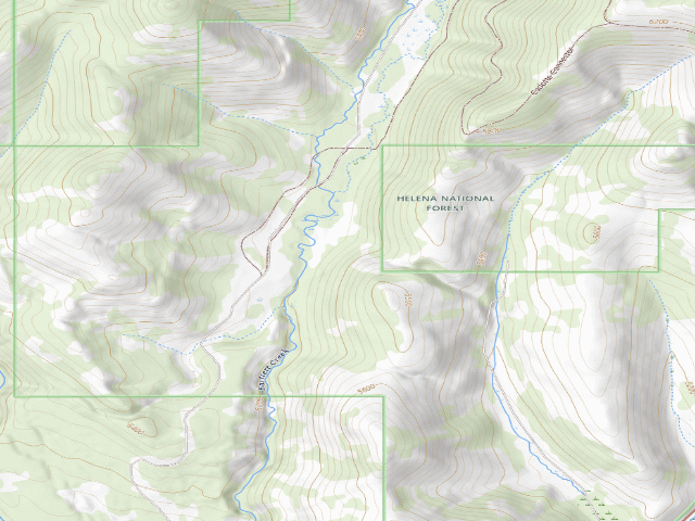 USGS topographic map of Second Gulch-012