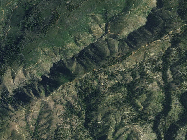 Aerial image of Secret Canyon / American Hill