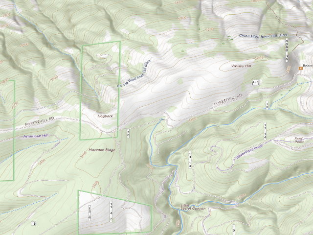 USGS topographic map of Secret House