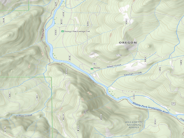 USGS topographic map of Secret