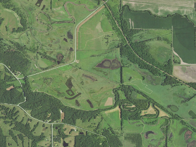 Aerial image of Sedan Bottoms WMA