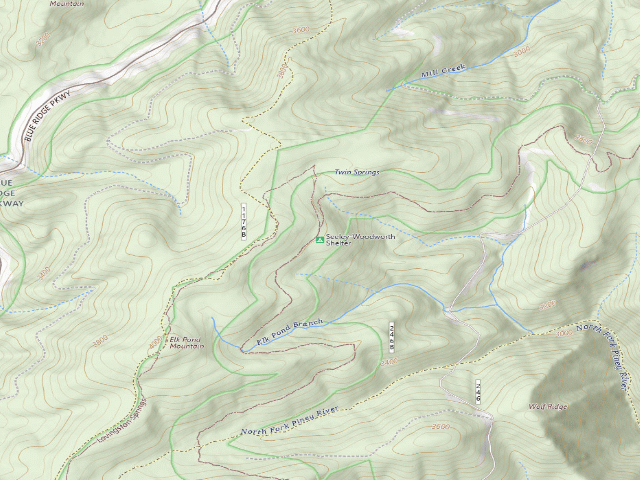 USGS topographic map of Seeley-Woodworth A.T. Shelter