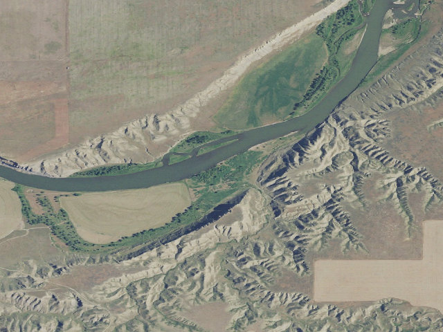 Aerial image of Seineurs Reach