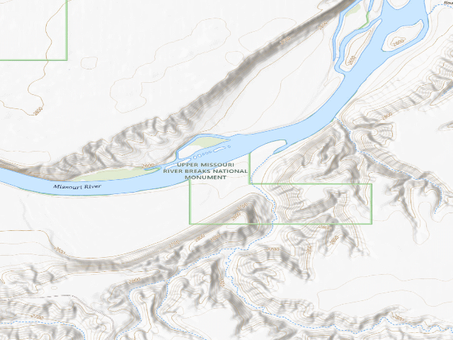 USGS topographic map of Seineurs Reach